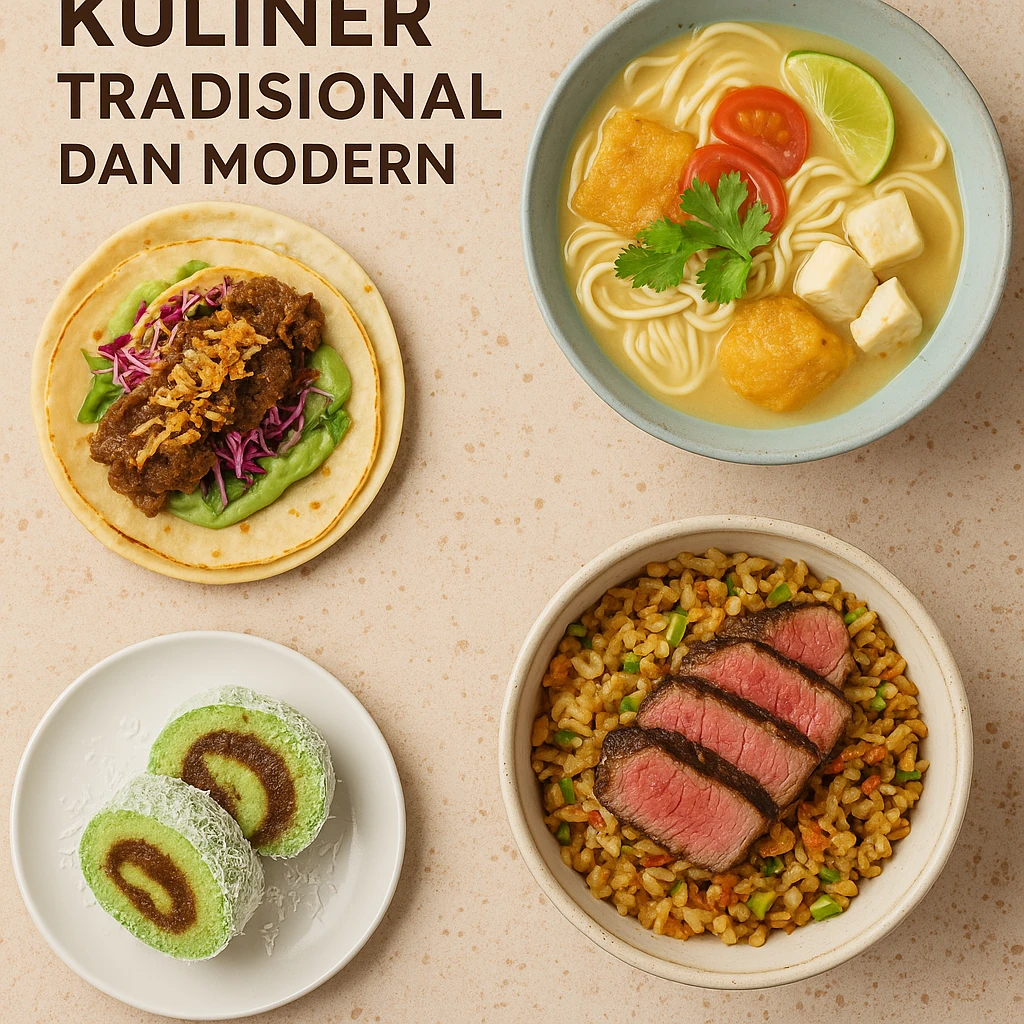 perpaduan kuliner tradisional dan modern